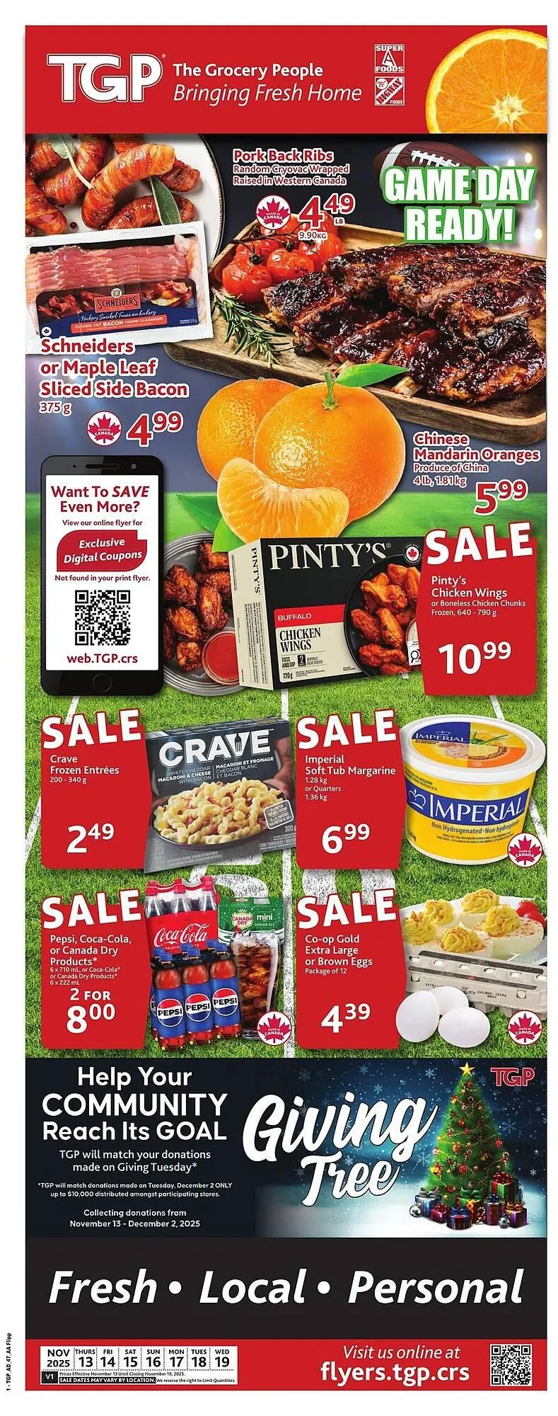 TGP The Grocery People flyer from November 13 to December 10 2025 - flyer page 1