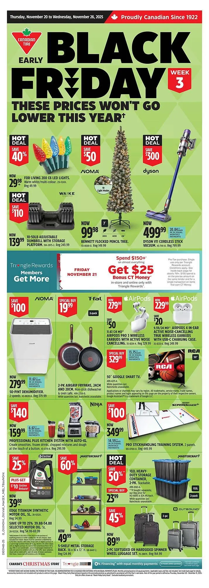 Canadian Tire flyer from November 20 to November 26 2025 - flyer page 1