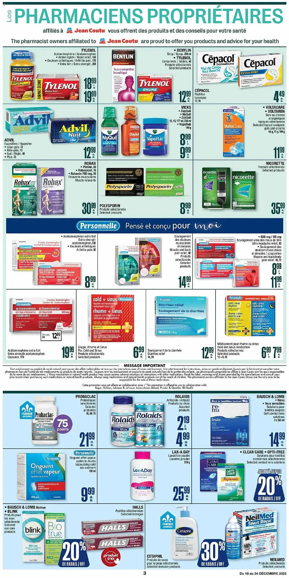 Jean Coutu flyer from December 18 to December 24 2025 - flyer page 3