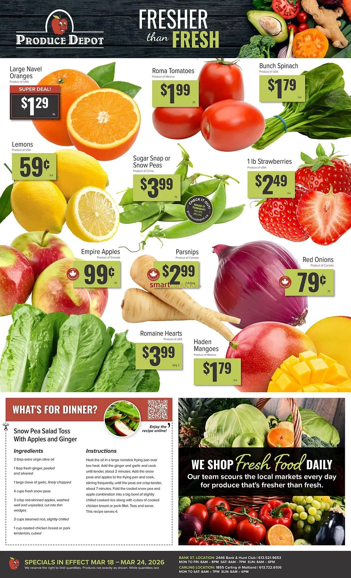 Produce Depot flyer from March 18 to March 24 2026 - flyer page 1