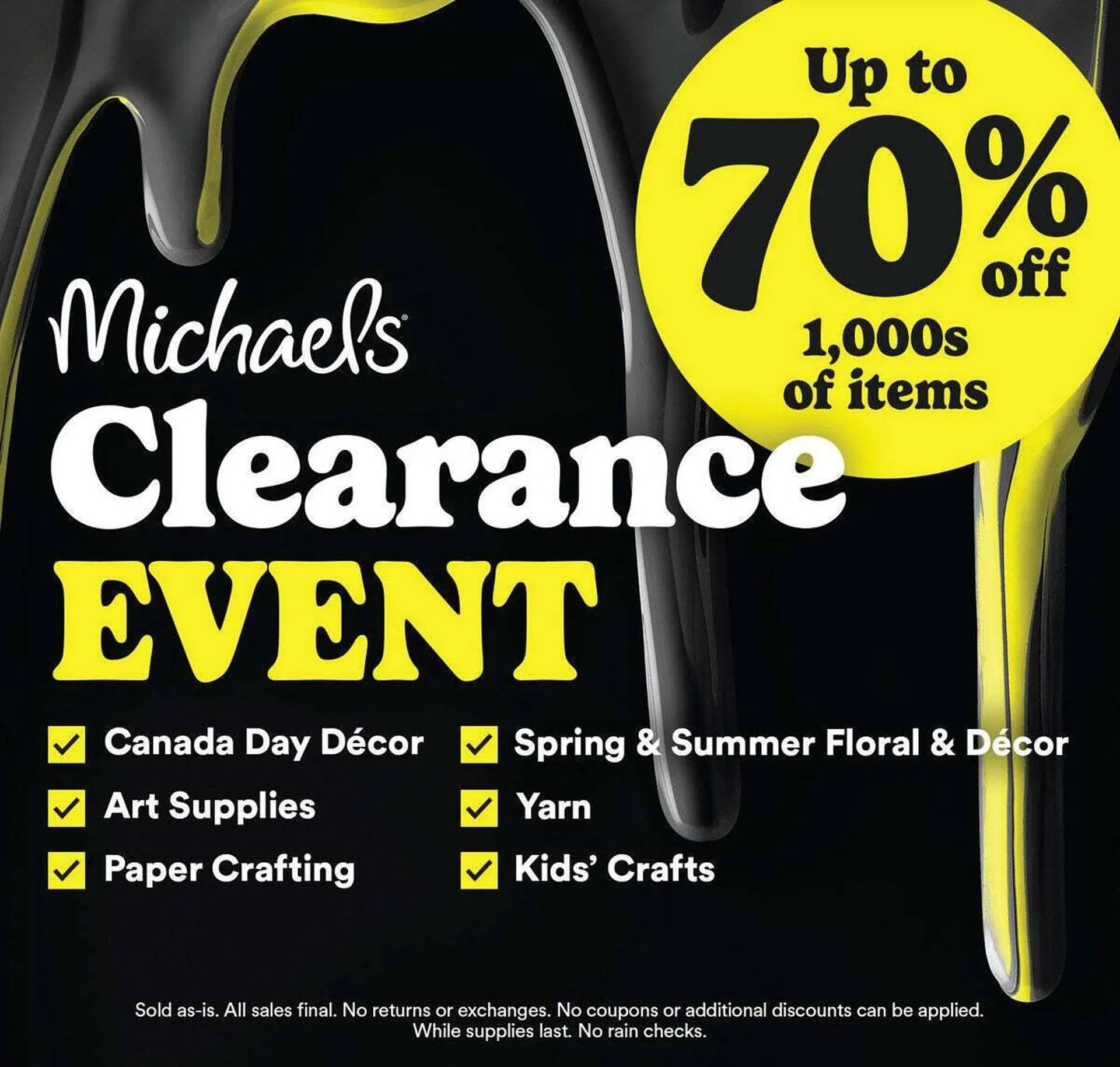 Michaels flyer from July 4 to July 11 2025 - flyer page 1