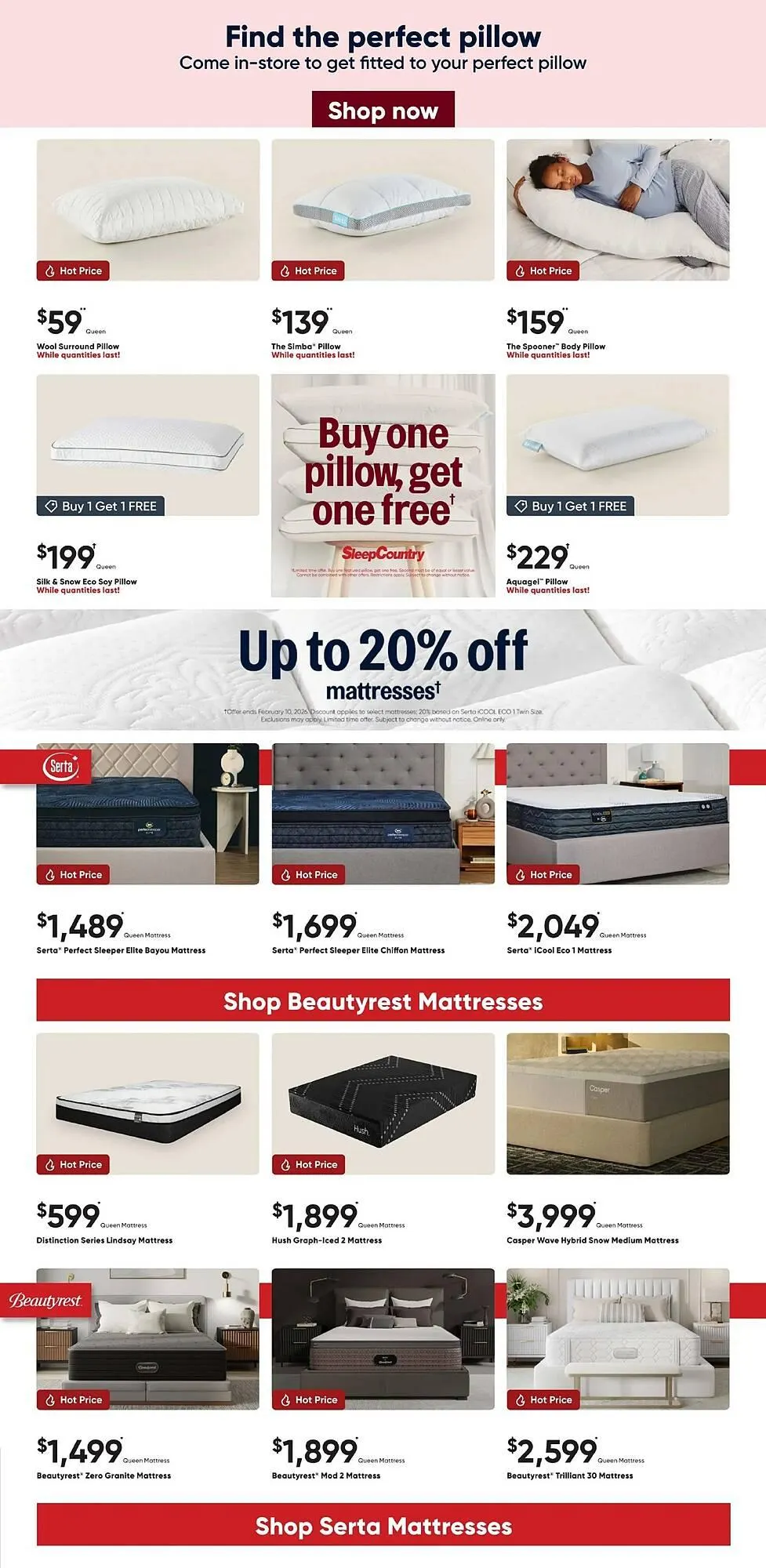 Sleep Country flyer from January 21 to February 3 2026 - flyer page 3