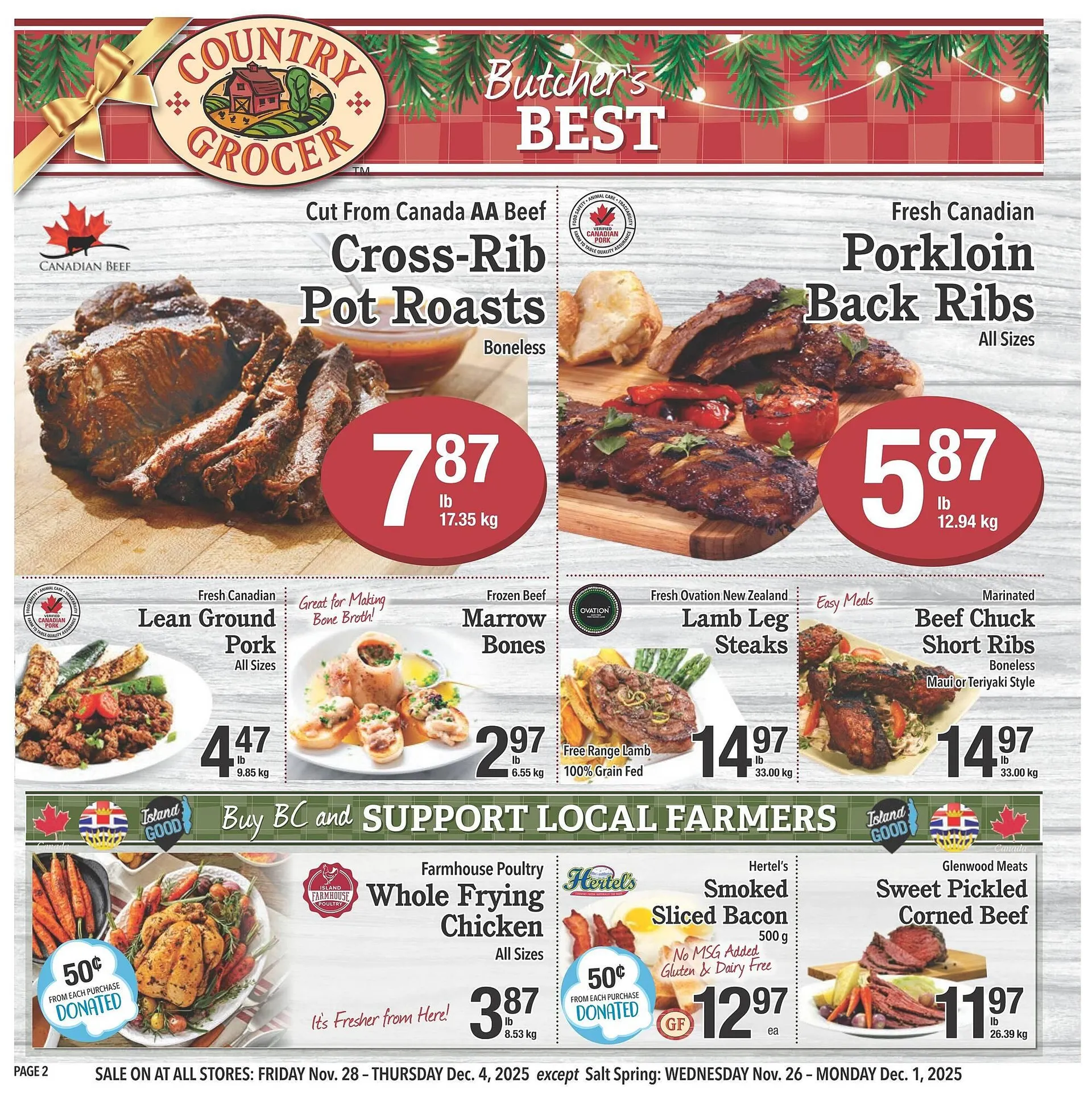 Country Grocer flyer from November 27 to December 3 2025 - flyer page 2