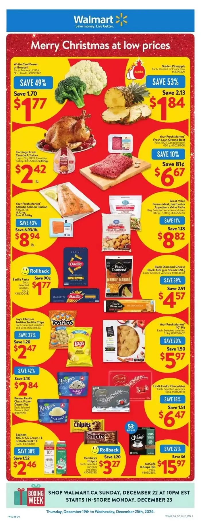 Walmart flyer from December 19 to December 25 2024 - flyer page 1