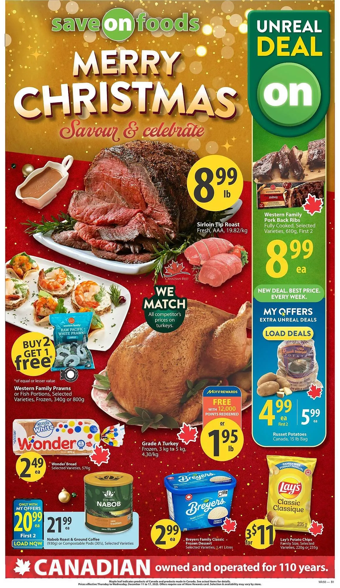 Save on Foods flyer from December 10 to December 16 2025 - flyer page 1