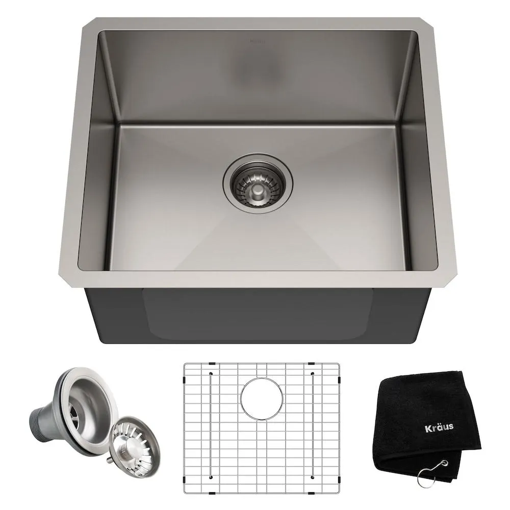 Standart PRO Undermount Stainless Steel 21 inch Single Bowl Kitchen Sink