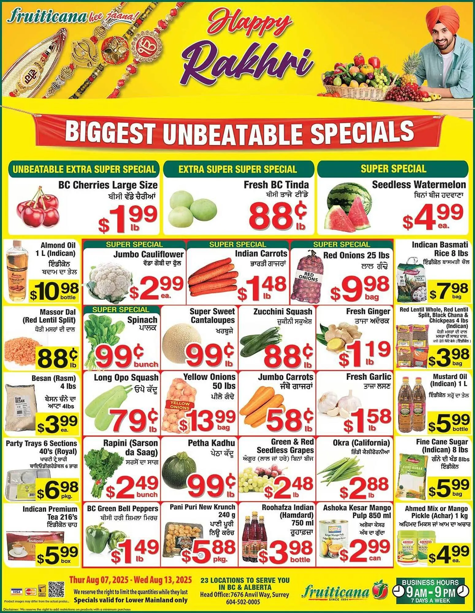 Fruiticana flyer from August 7 to August 13 2025 - flyer page 1