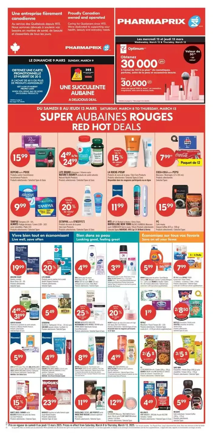 Current deals and offers from March 8 to March 13 2025 - flyer page 1