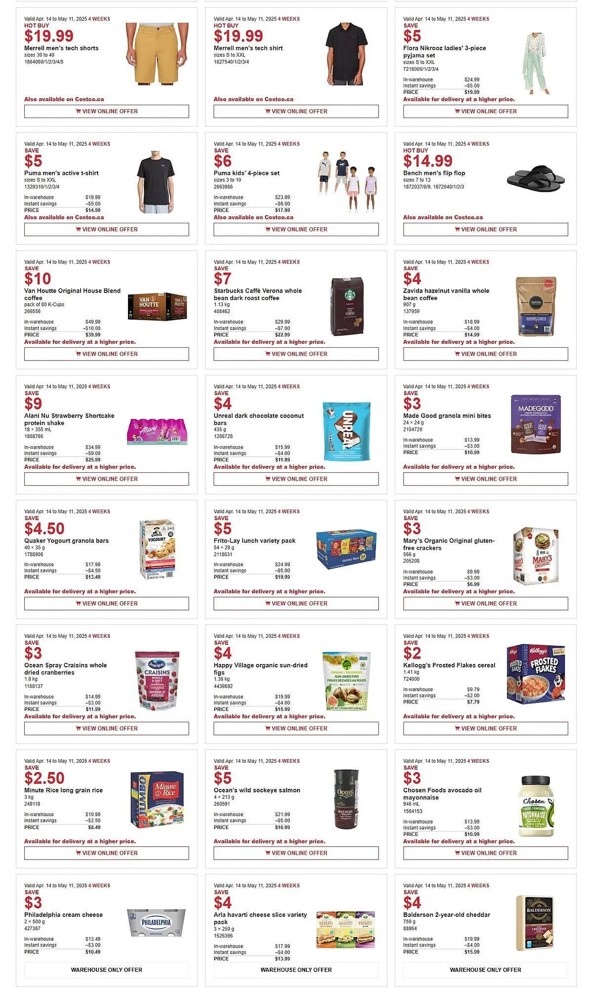 Costco flyer from April 14 to May 11 2025 - flyer page 2