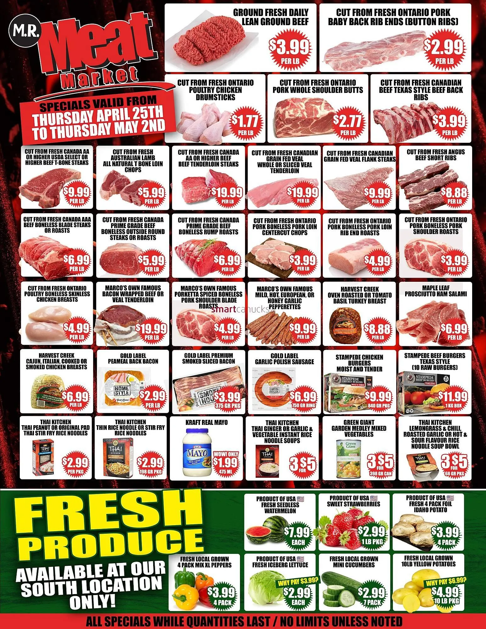 Mr. Meat Market flyer - 1