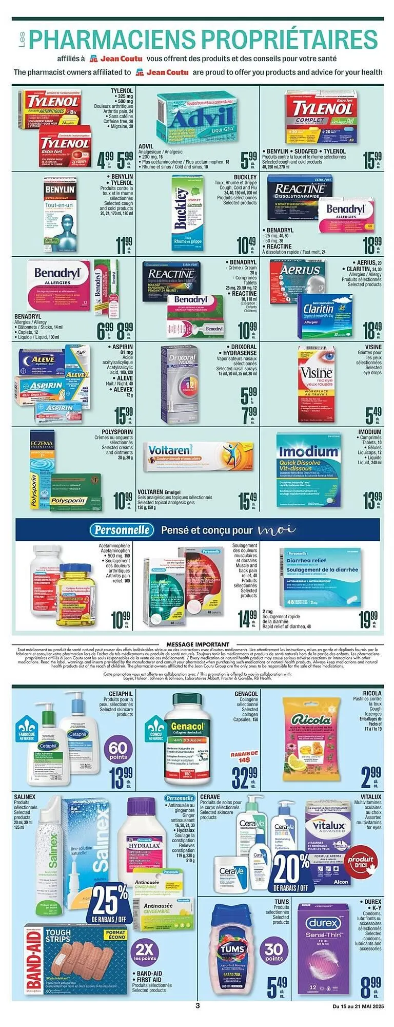 Jean Coutu flyer from May 15 to May 21 2025 - flyer page 15