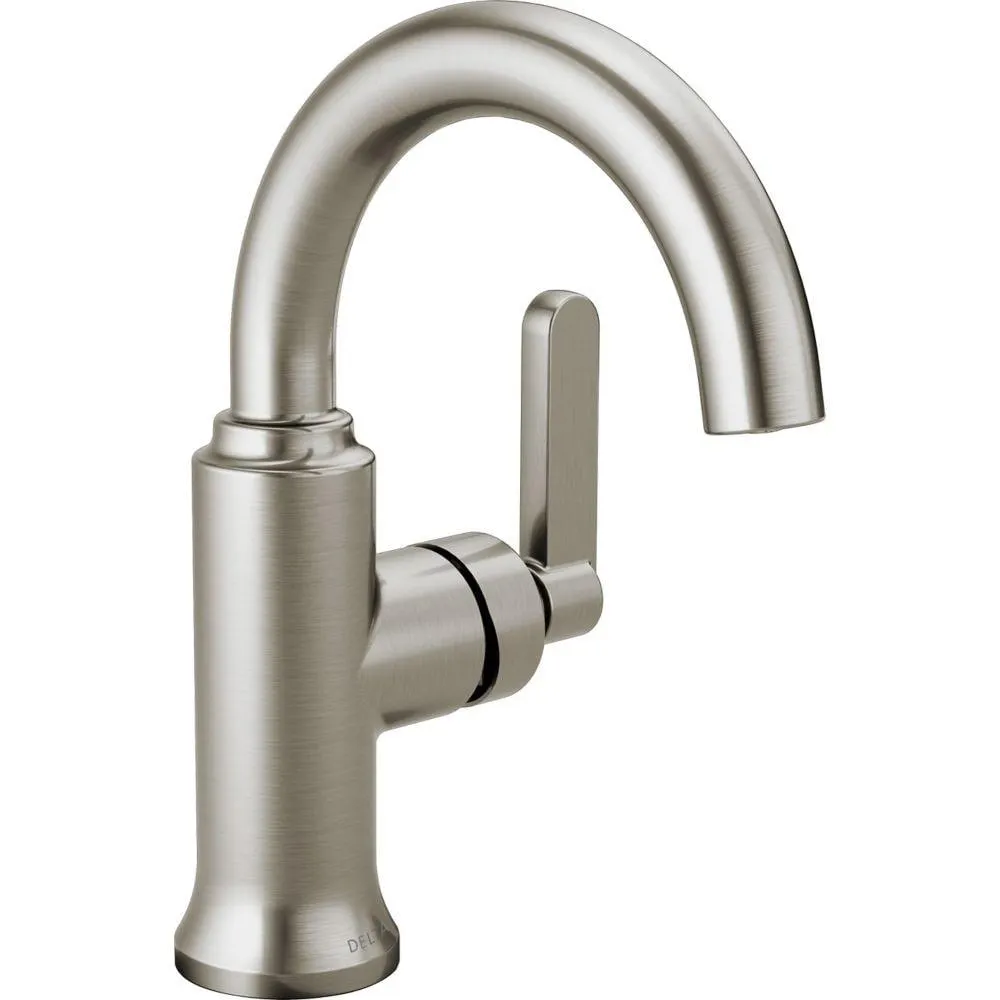 Alux Single Handle Centerset Bathroom Sink Faucet in SpotShield Brushed Nickel