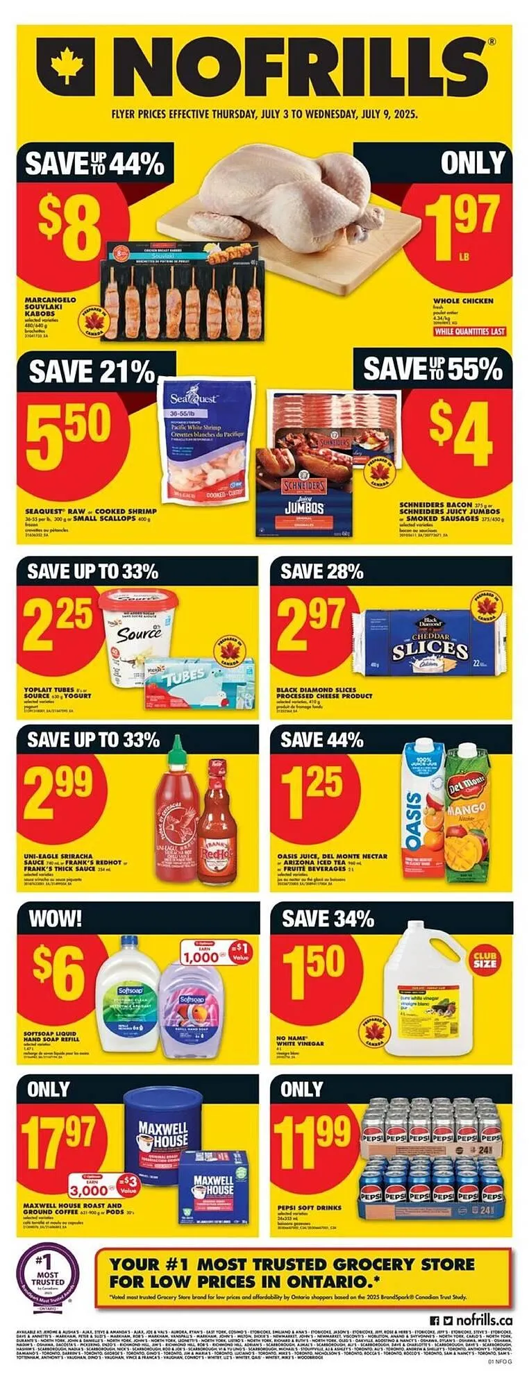 No Frills flyer from July 3 to July 10 2025 - flyer page 1