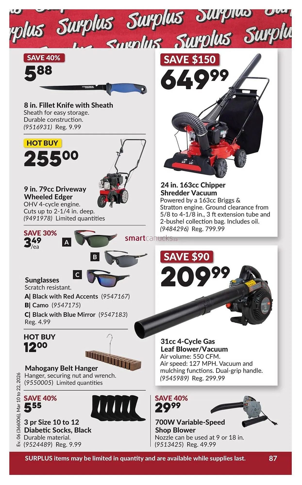 Princess Auto flyer from March 10 to March 22 2026 - flyer page 92