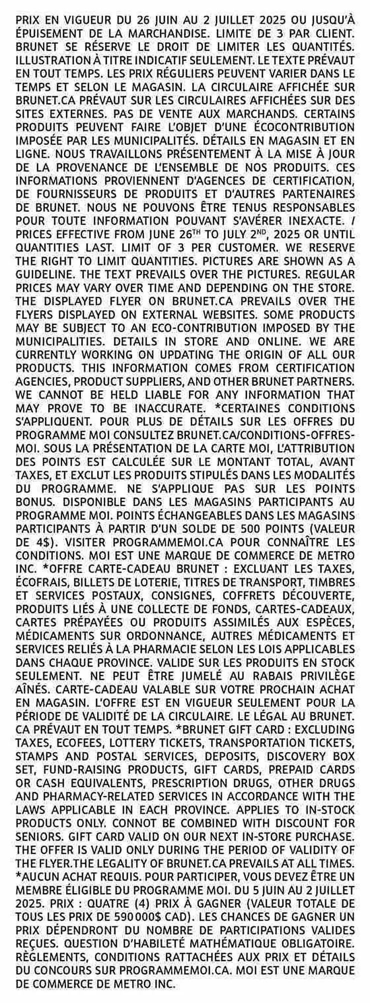 Brunet flyer from June 26 to July 2 2025 - flyer page 12