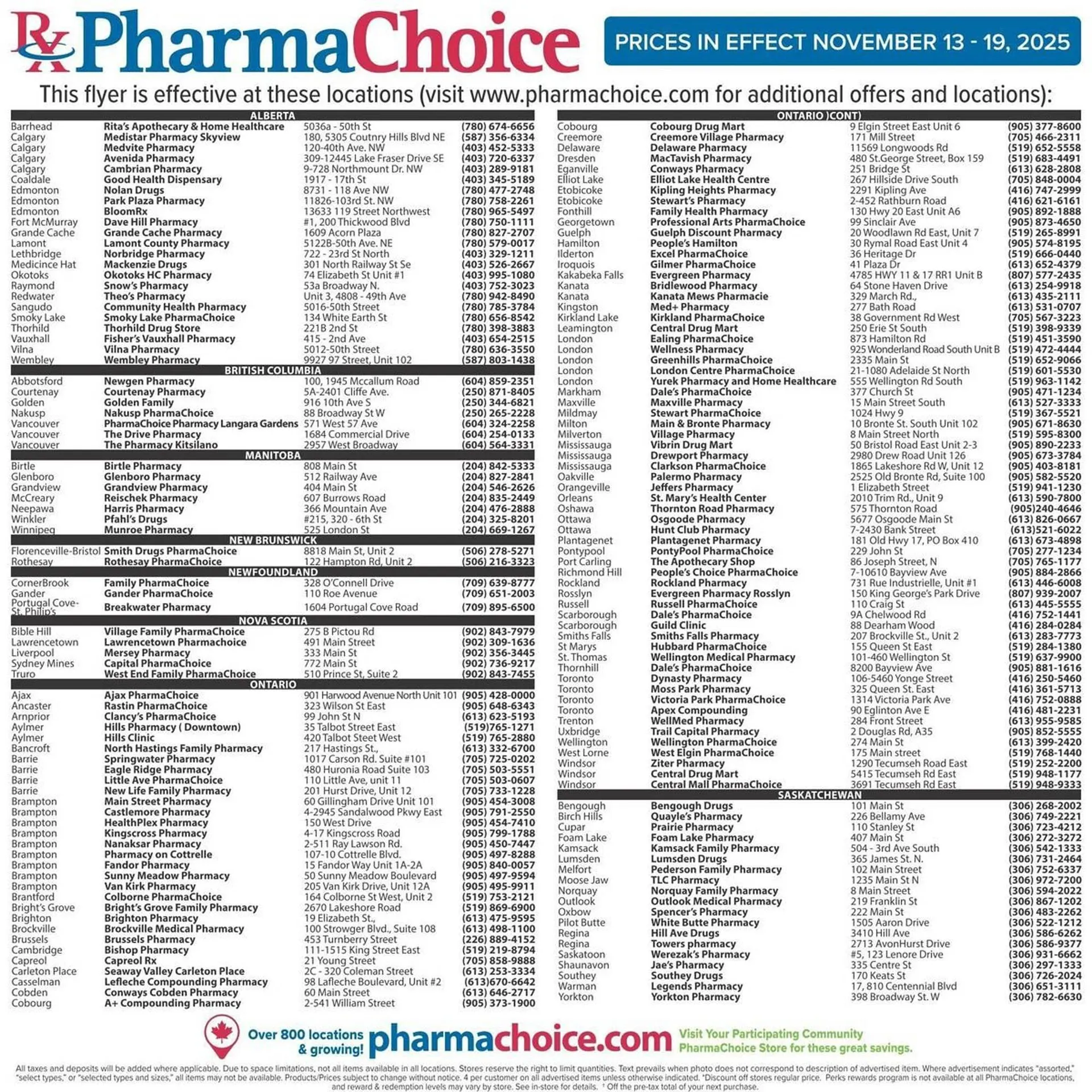 PharmaChoice flyer from November 13 to November 19 2025 - flyer page 6