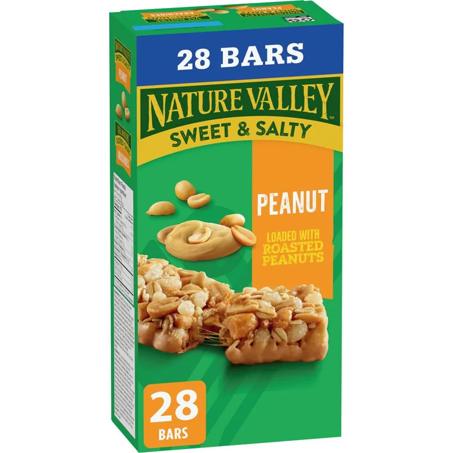 Granola Bars, Sweet and Salty Nut, Peanut, 28 ct