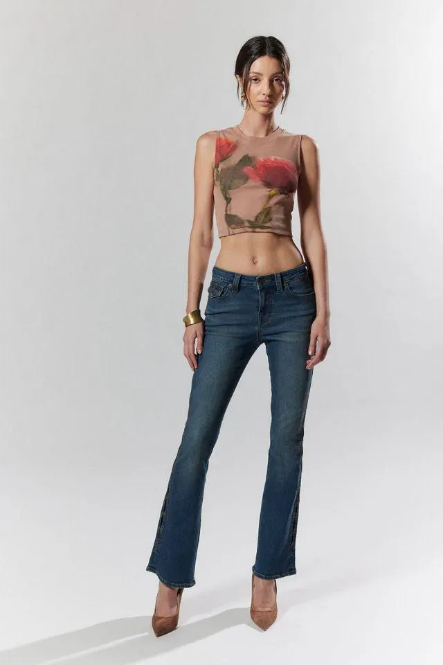 Silence + Noise Rosetta Blurry Graphic Tank Top