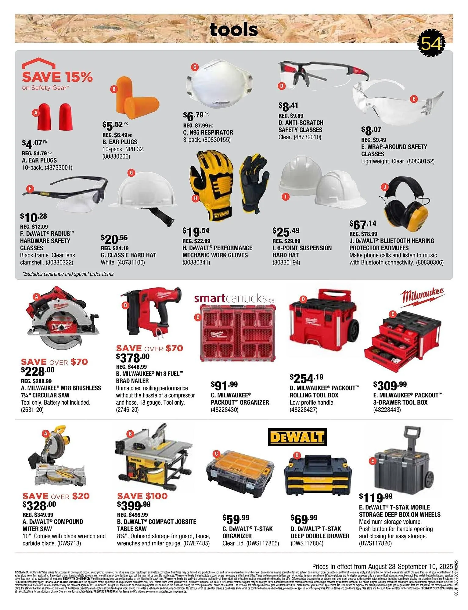 McMunn & Yates Building Supplies flyer from August 28 to September 3 2025 - flyer page 12