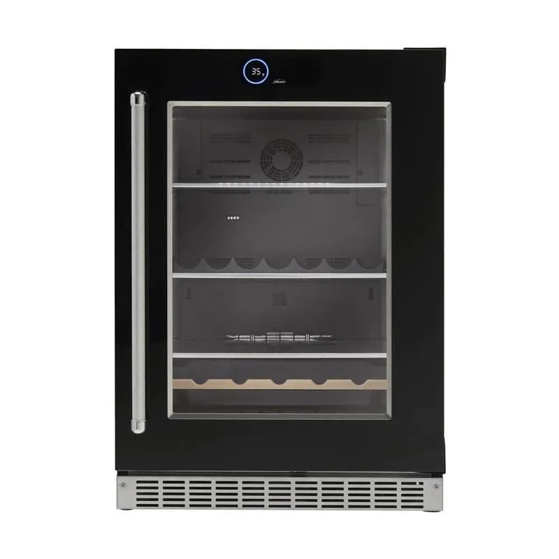 SILHOUETTE Centre de boissons encastré 24 po Noir 24" - SRVBC050R