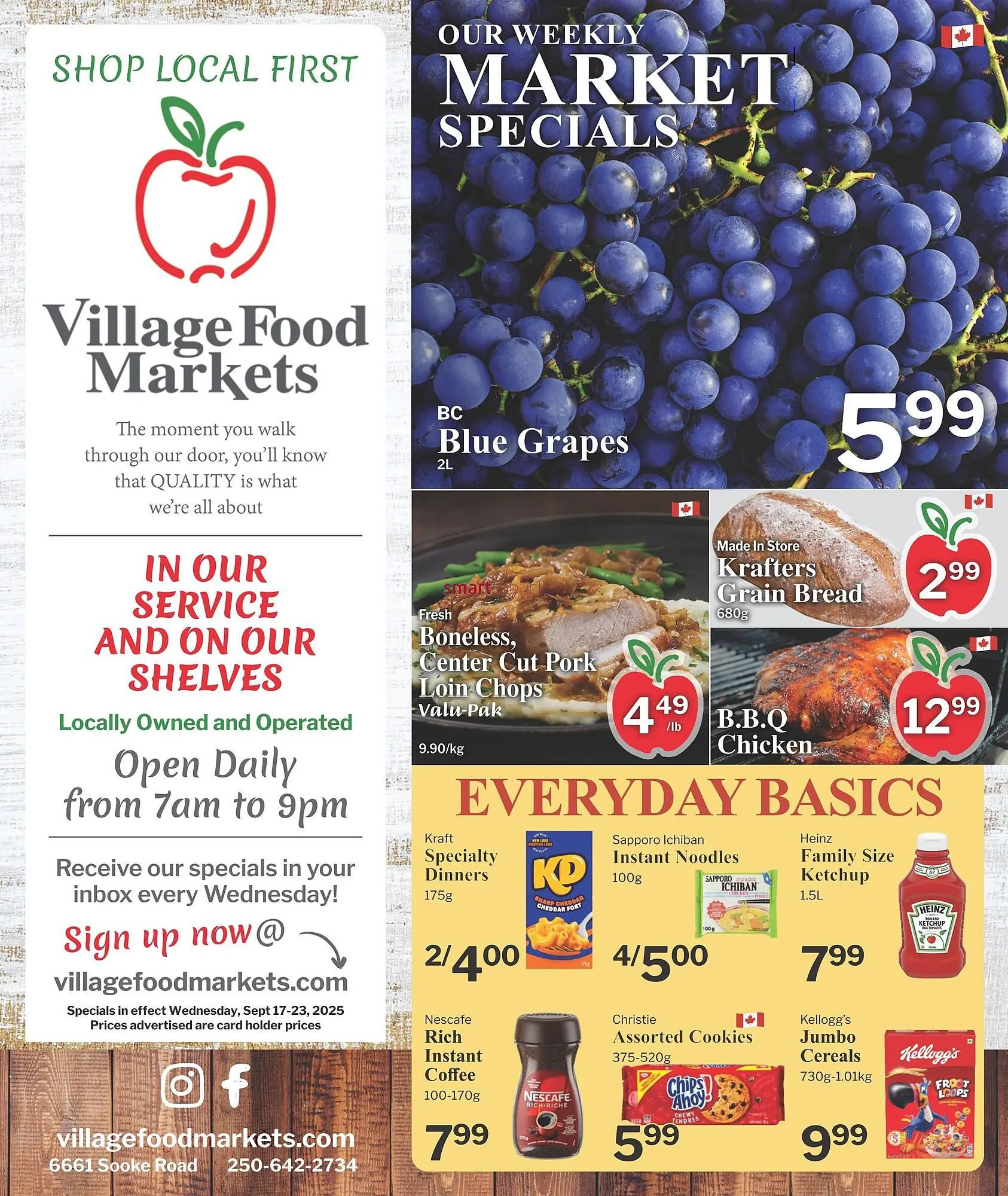 Village Food Markets flyer - 1