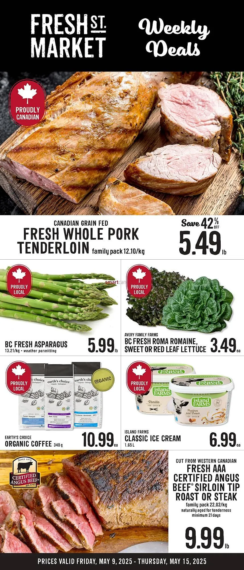 Fresh St Market flyer from May 9 to May 15 2025 - flyer page 1