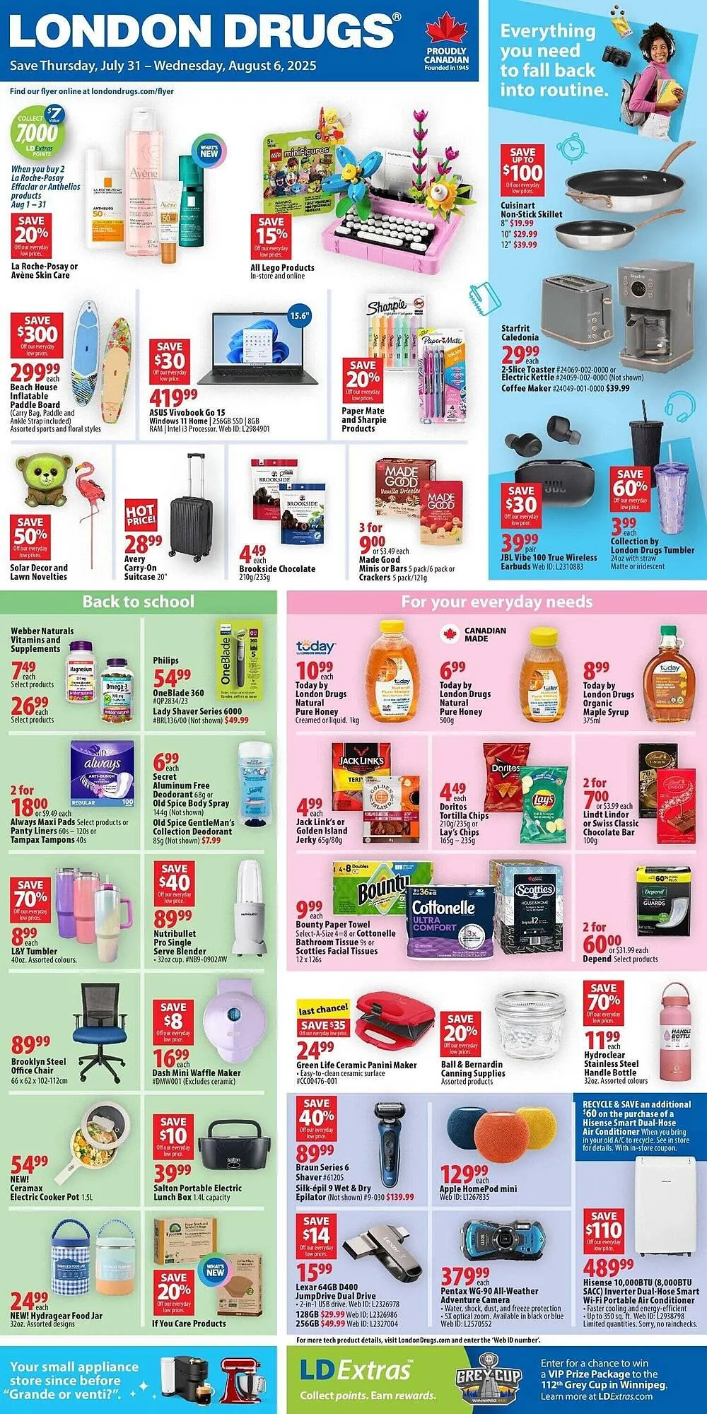 London Drugs flyer from July 31 to August 15 2025 - flyer page 1