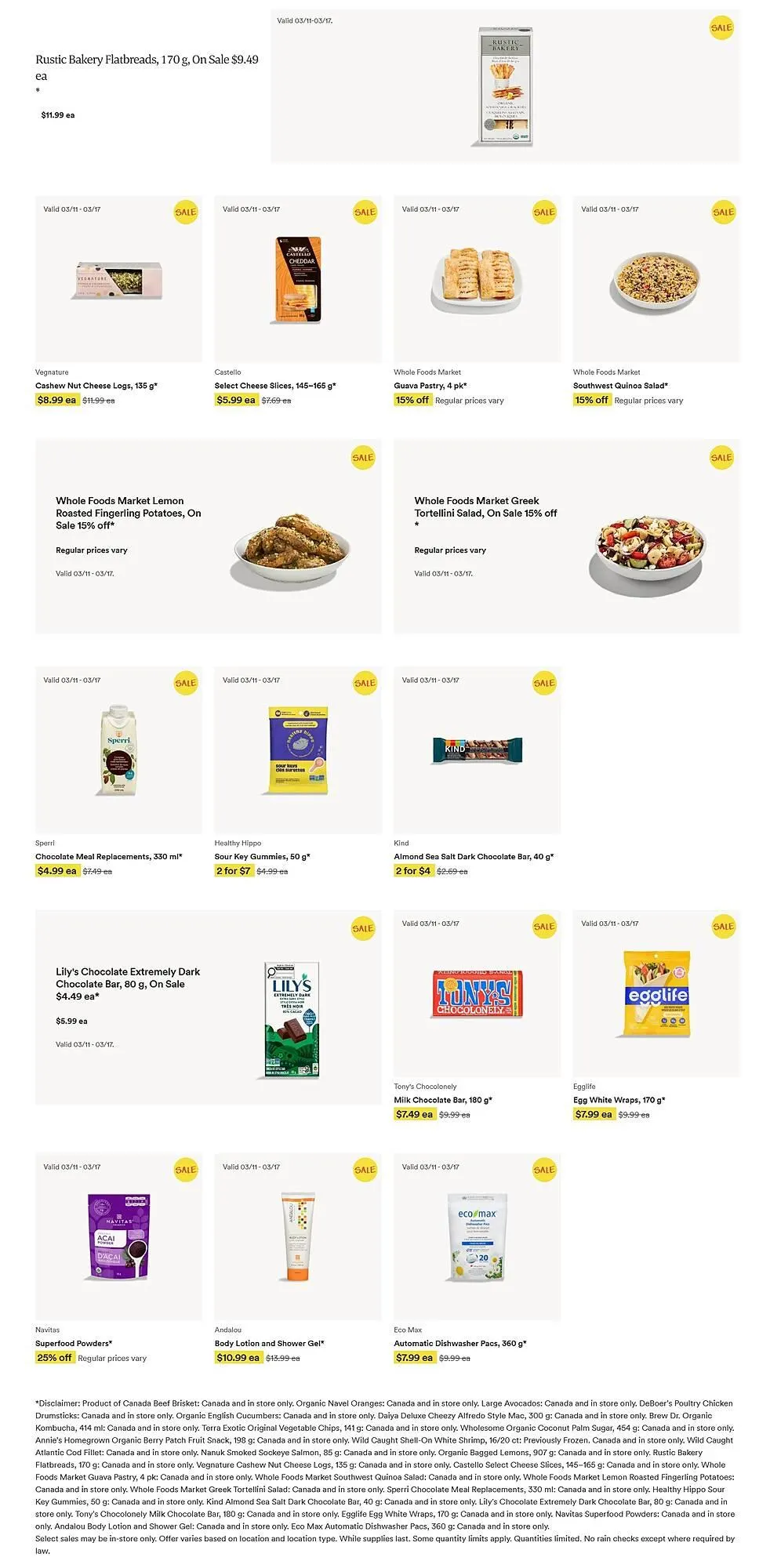 Whole Foods Market flyer from March 11 to March 17 2026 - flyer page 2