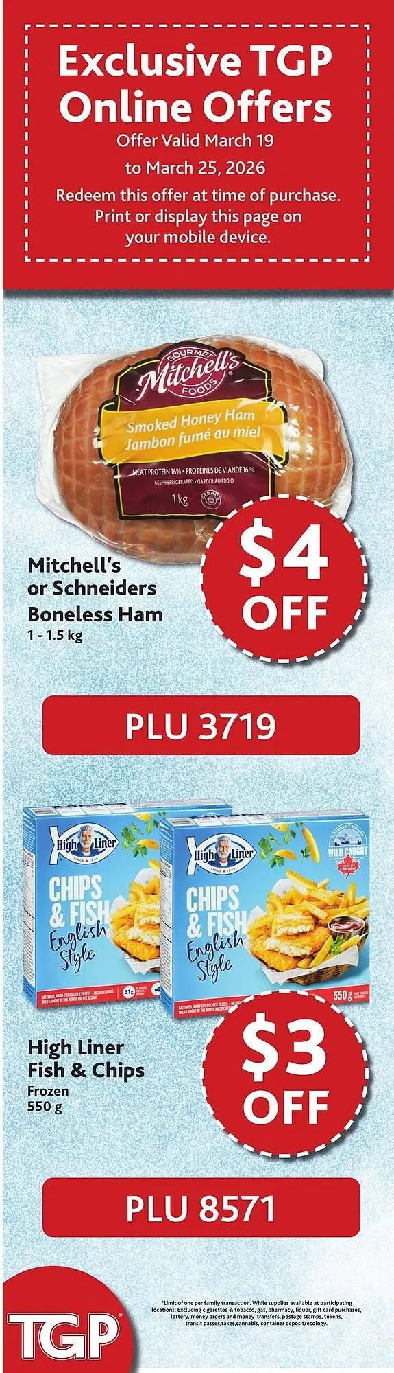 TGP The Grocery People flyer from March 19 to March 25 2026 - flyer page 8