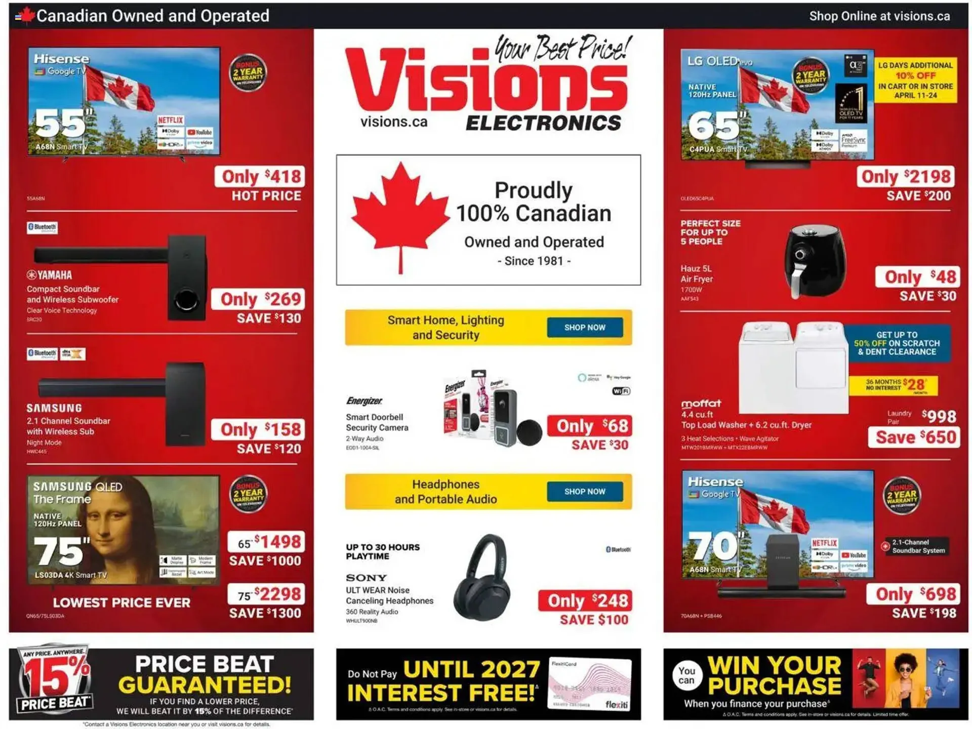 Visions Electronics flyer - 1