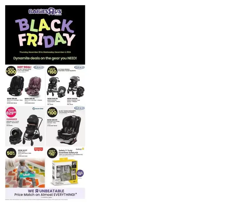 Babies"R"Us Flyer from November 28 to December 4 2024 - flyer page 1