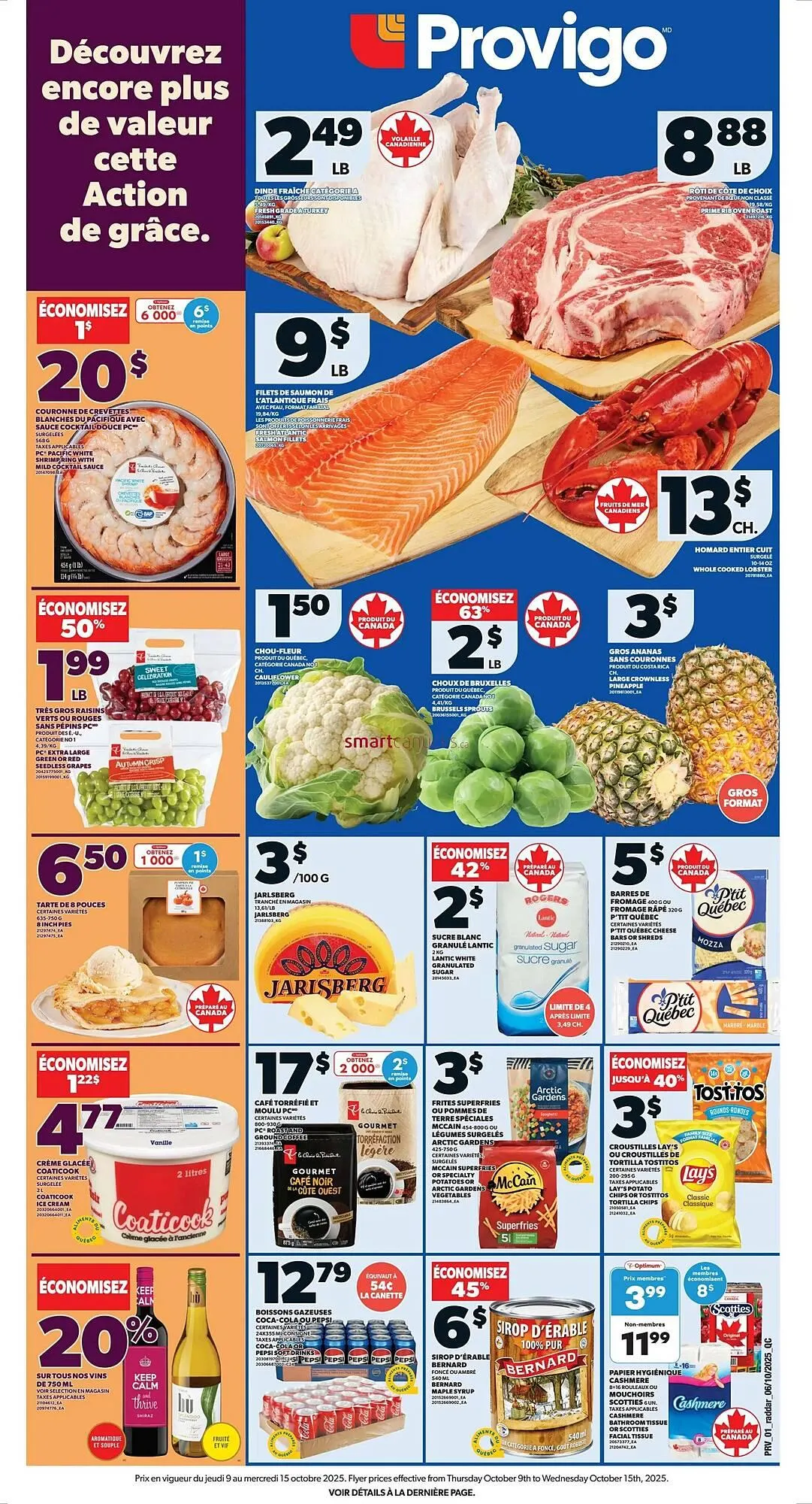 Provigo flyer from October 9 to October 15 2025 - flyer page 1