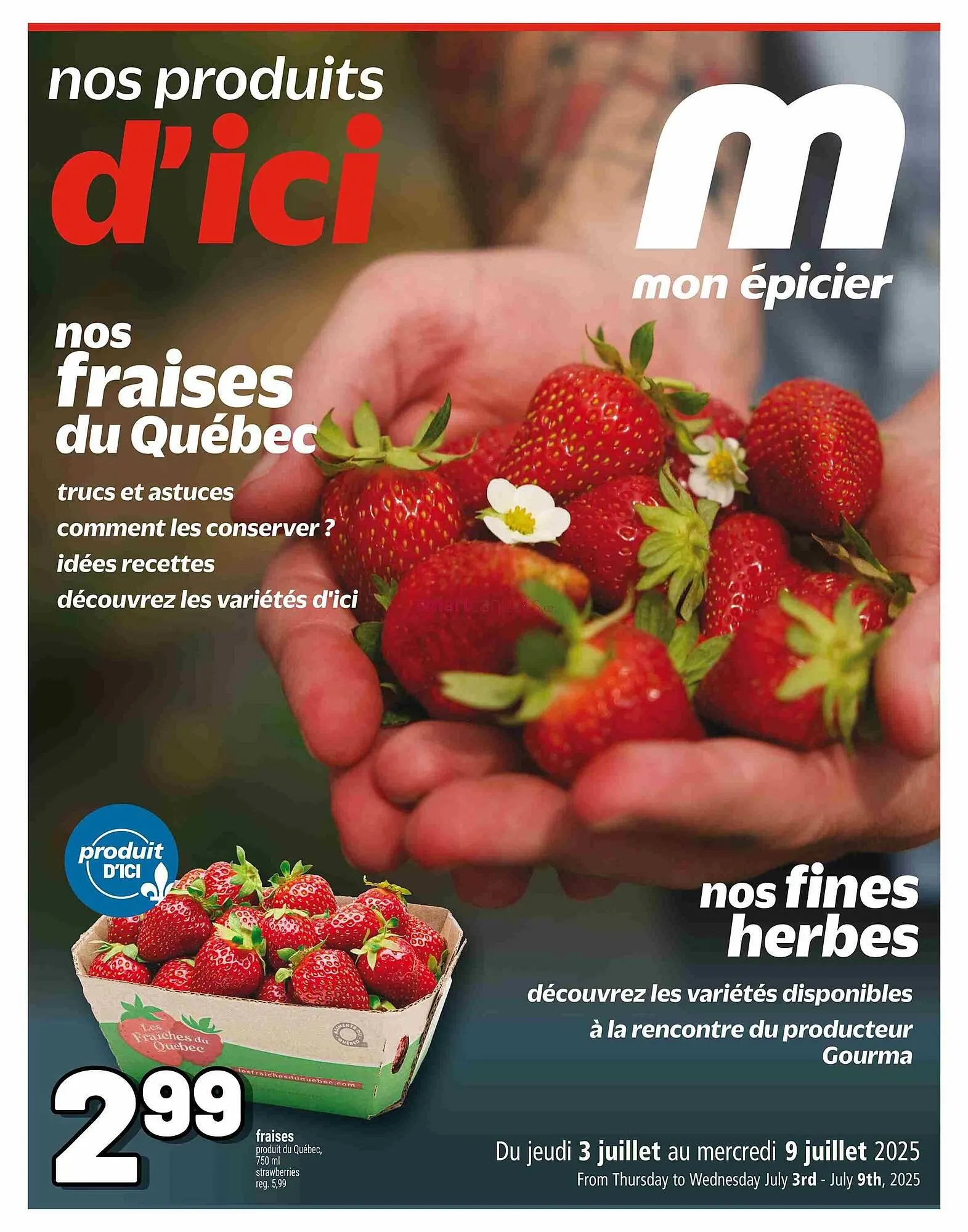 Metro flyer from July 3 to July 9 2025 - flyer page 1