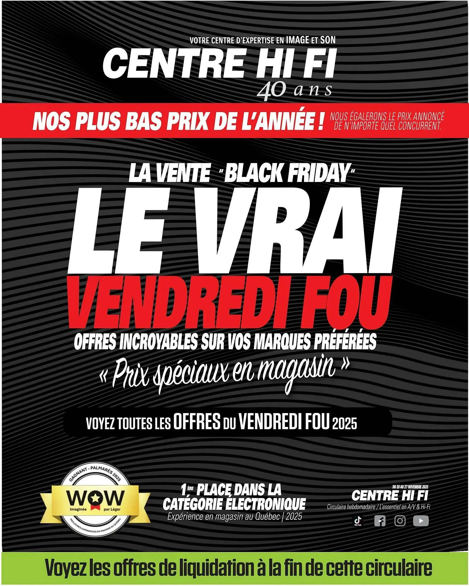 Centre Hi-Fi flyer from November 20 to November 27 2025 - flyer page 1