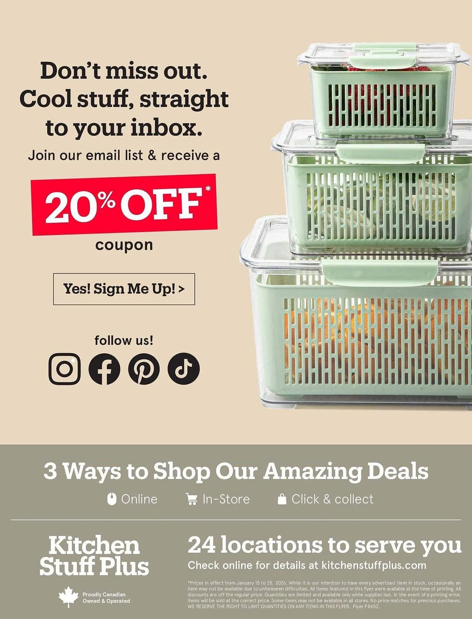 Kitchen Stuff Plus flyer from January 15 to January 26 2026 - flyer page 16