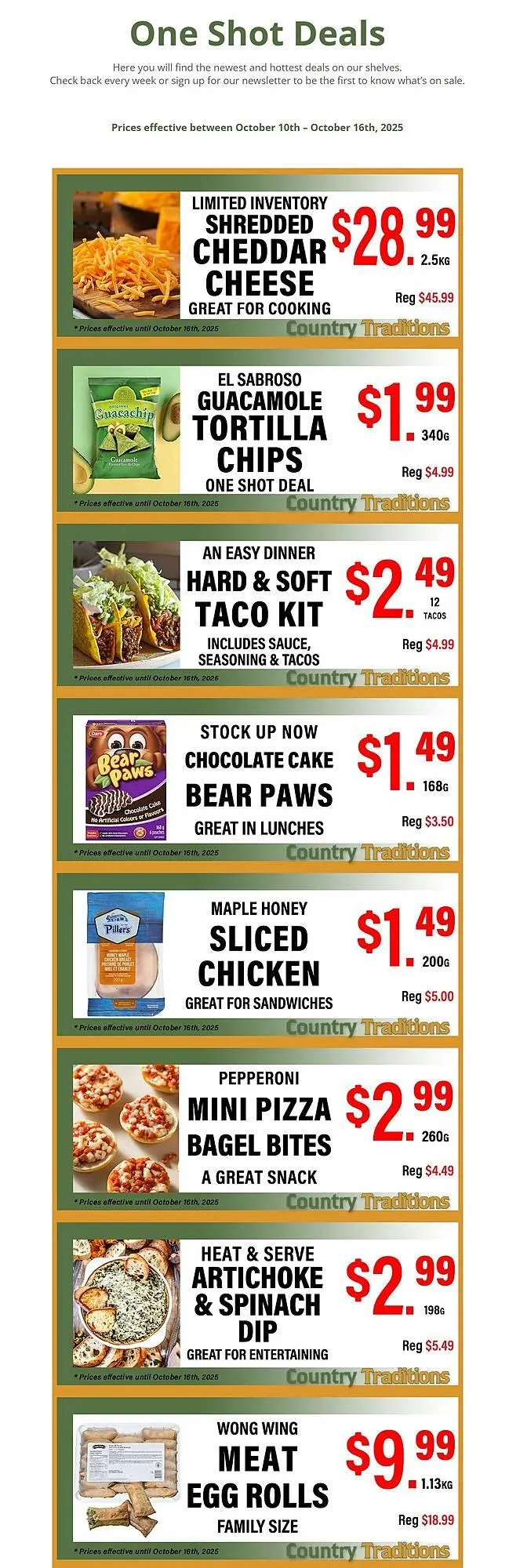 Country Traditions flyer from October 10 to October 16 2025 - flyer page 1