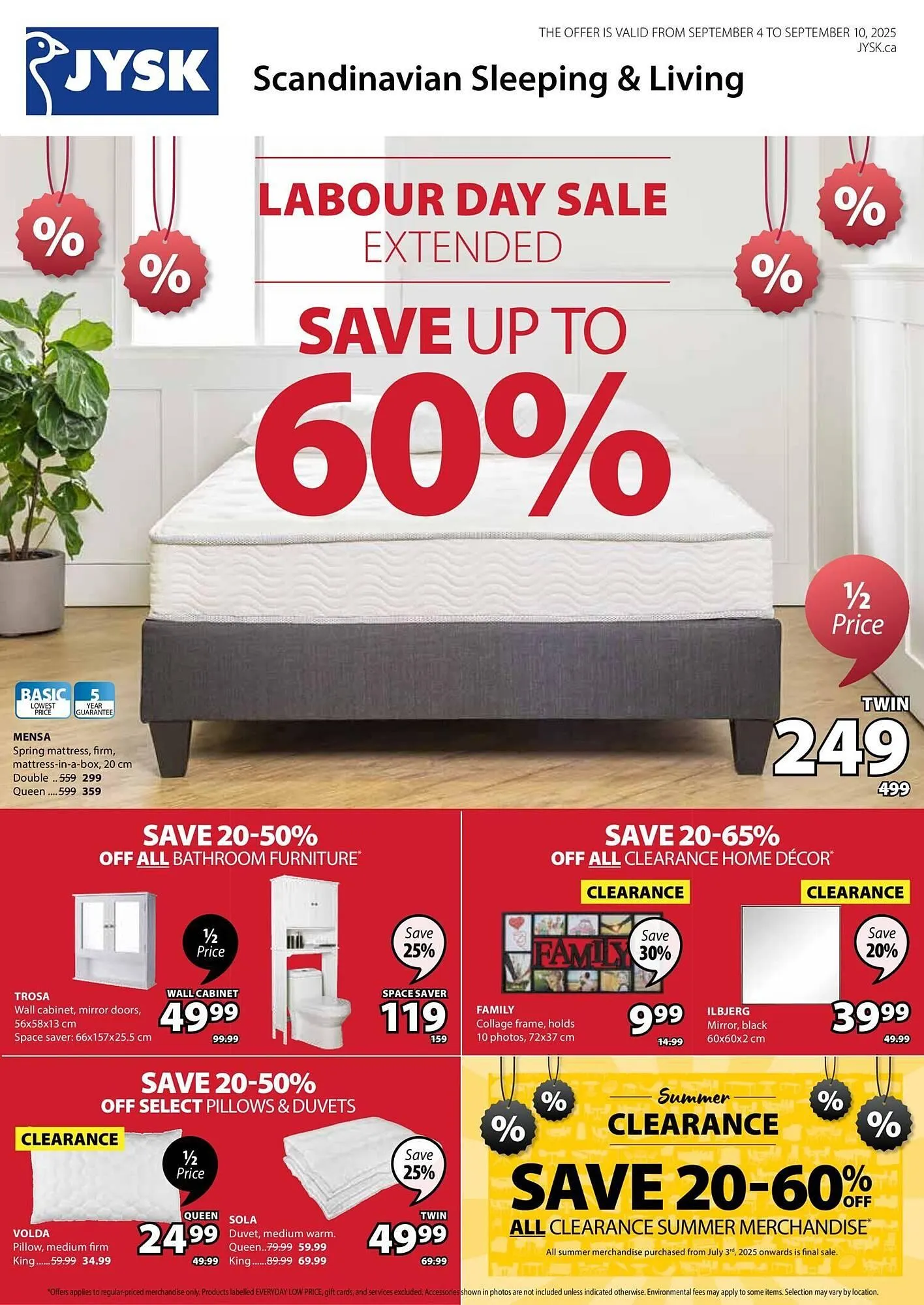 JYSK flyer from September 4 to September 11 2025 - flyer page 1