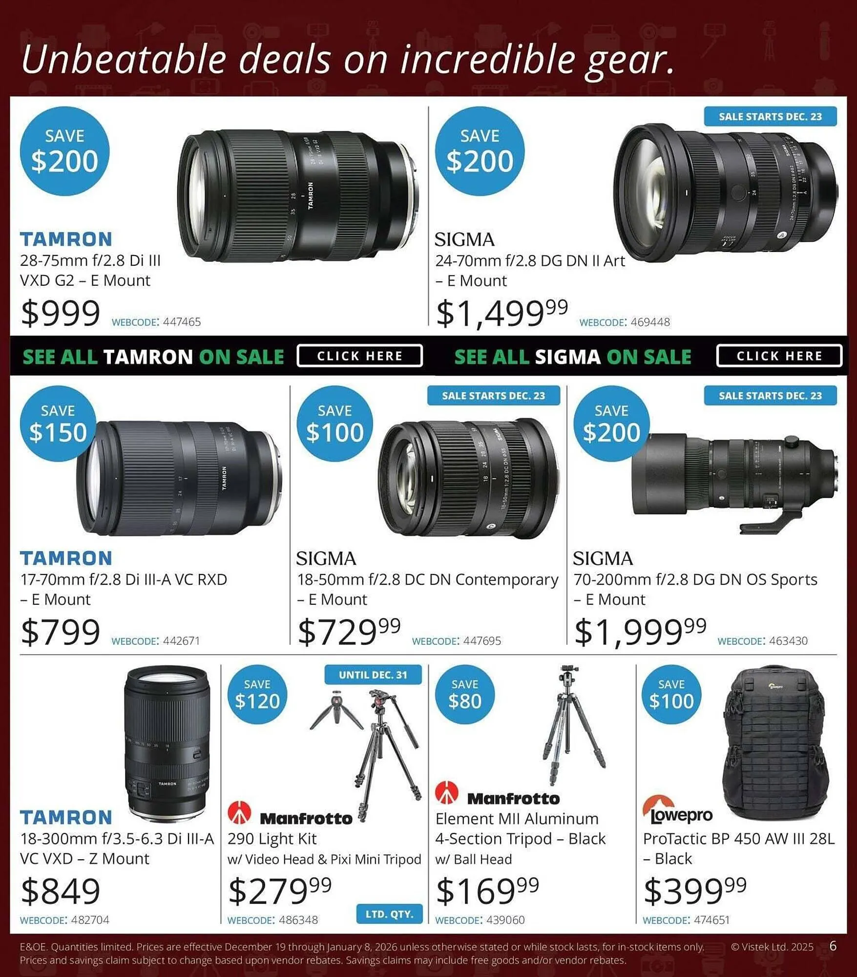 Vistek flyer from December 19 to December 27 2025 - flyer page 6