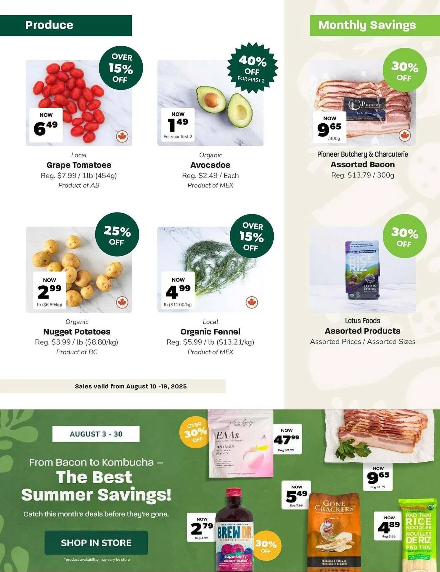 Blush Lane Organics flyer from August 11 to August 18 2025 - flyer page 2