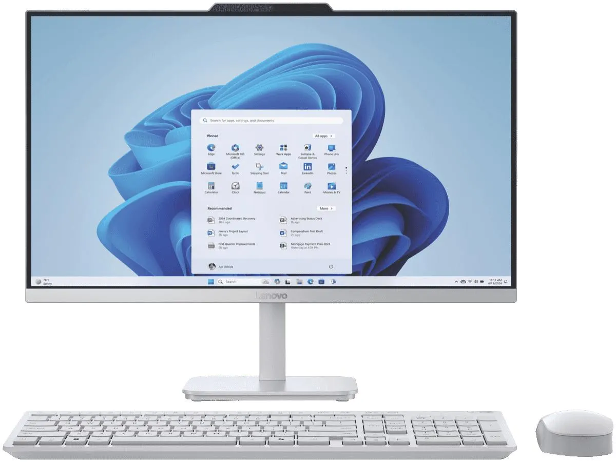 Lenovo 23.8" i3 8GB 512GB AIO