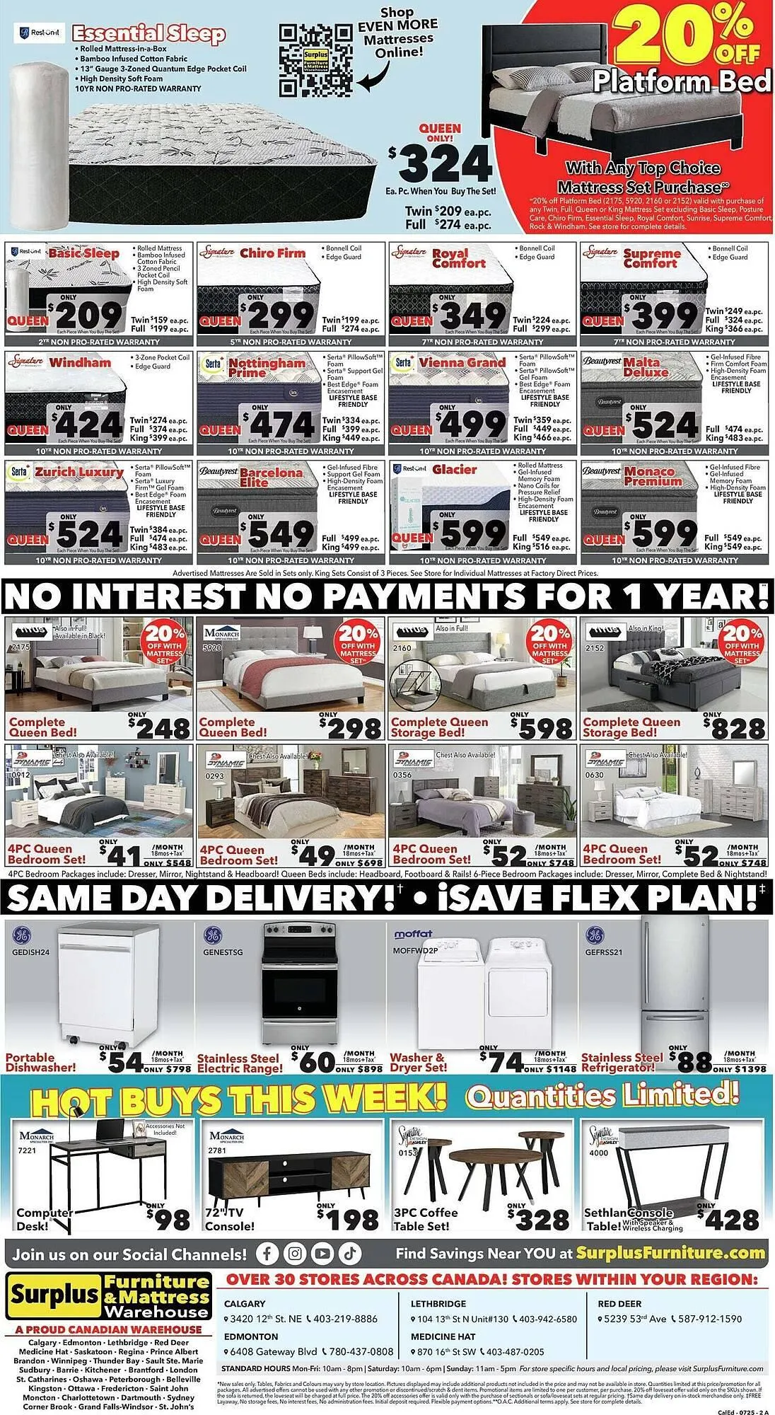 Surplus Furniture flyer from July 7 to July 14 2025 - flyer page 2