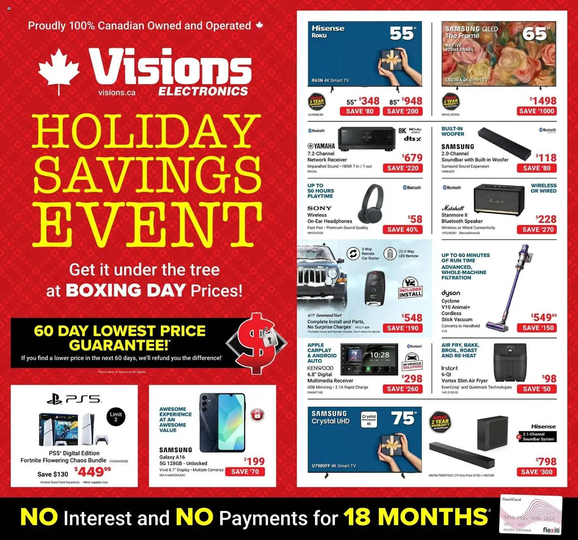Visions Electronics flyer from December 5 to December 12 2025 - flyer page 1