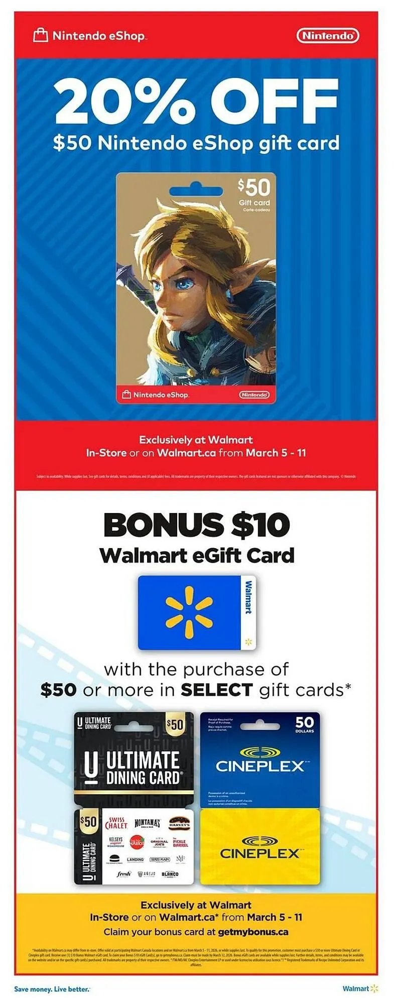 Walmart flyer from March 5 to April 1 2026 - flyer page 15