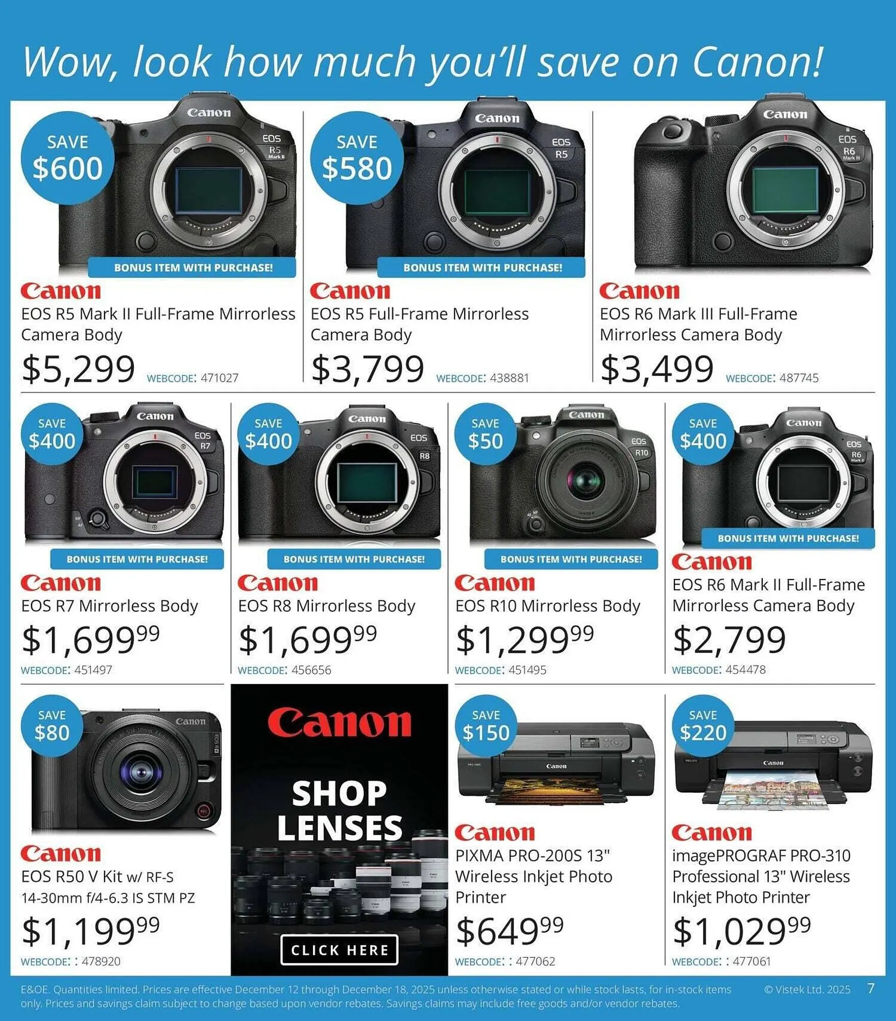 Vistek flyer from December 12 to December 18 2025 - flyer page 7