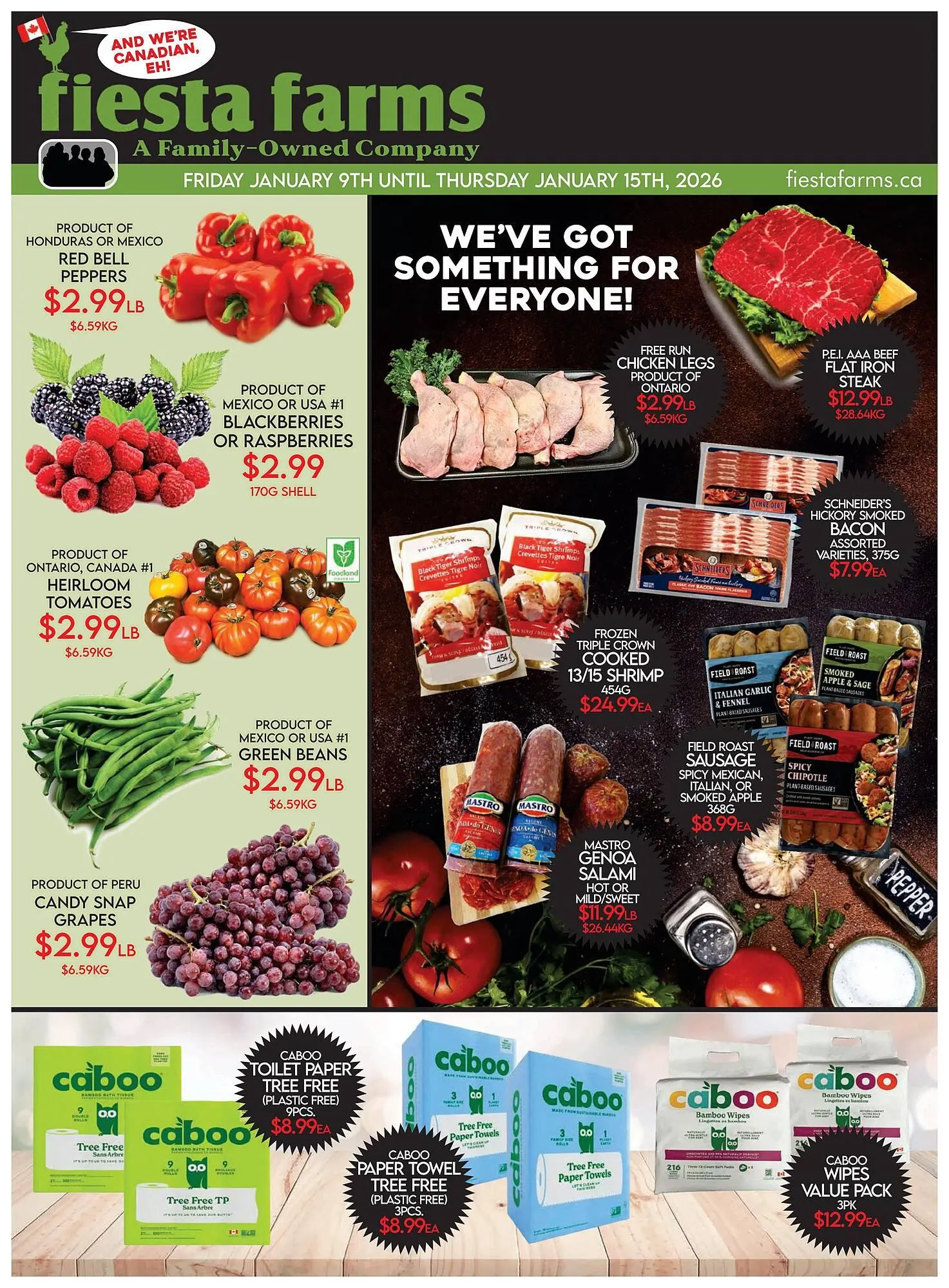 Fiesta Farms flyer from January 9 to January 15 2026 - flyer page 1