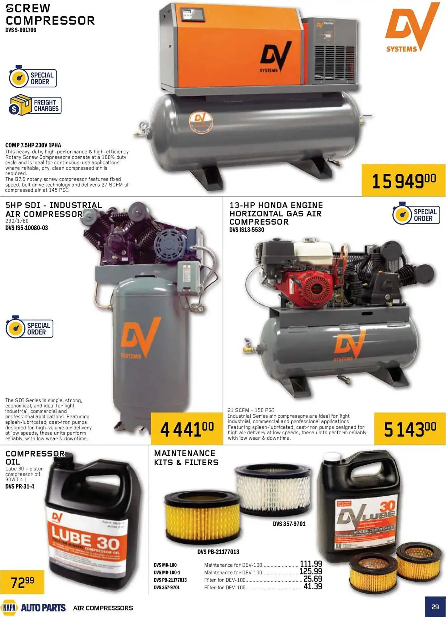 NAPA Auto Parts flyer from October 1 to January 1 2026 - flyer page 29