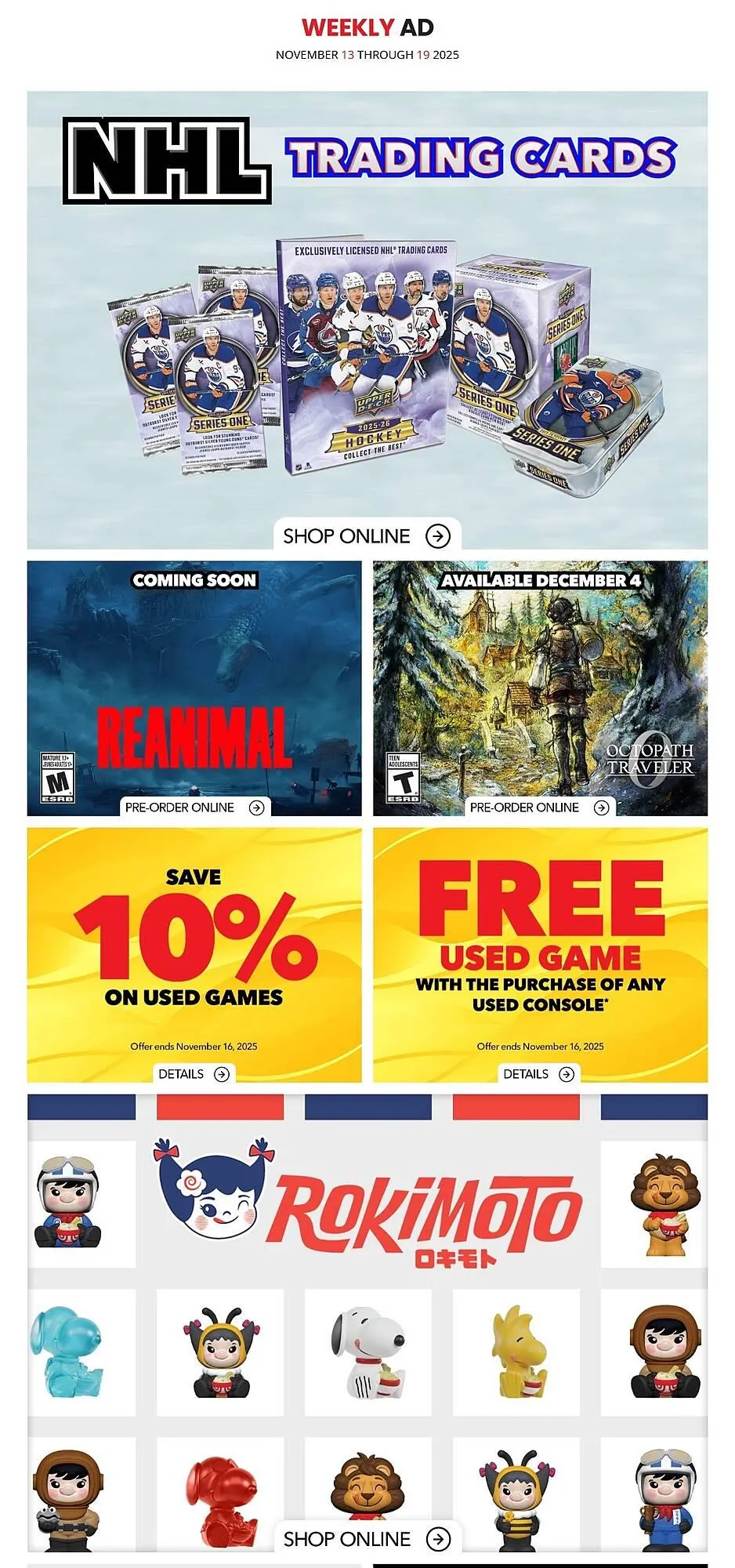 EB Games flyer from November 13 to November 19 2025 - flyer page 1