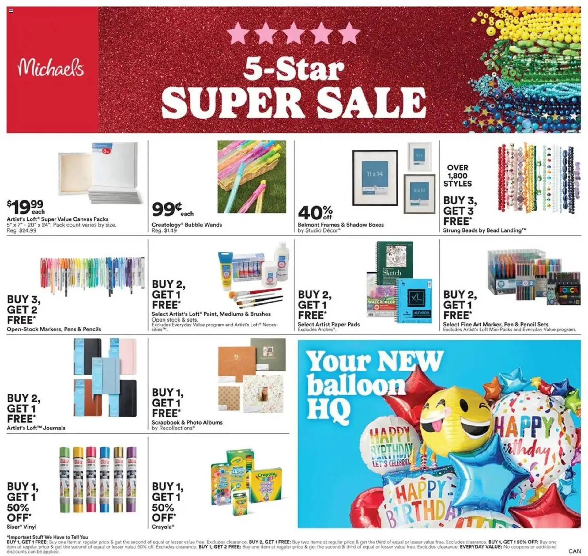 Michaels flyer - 1