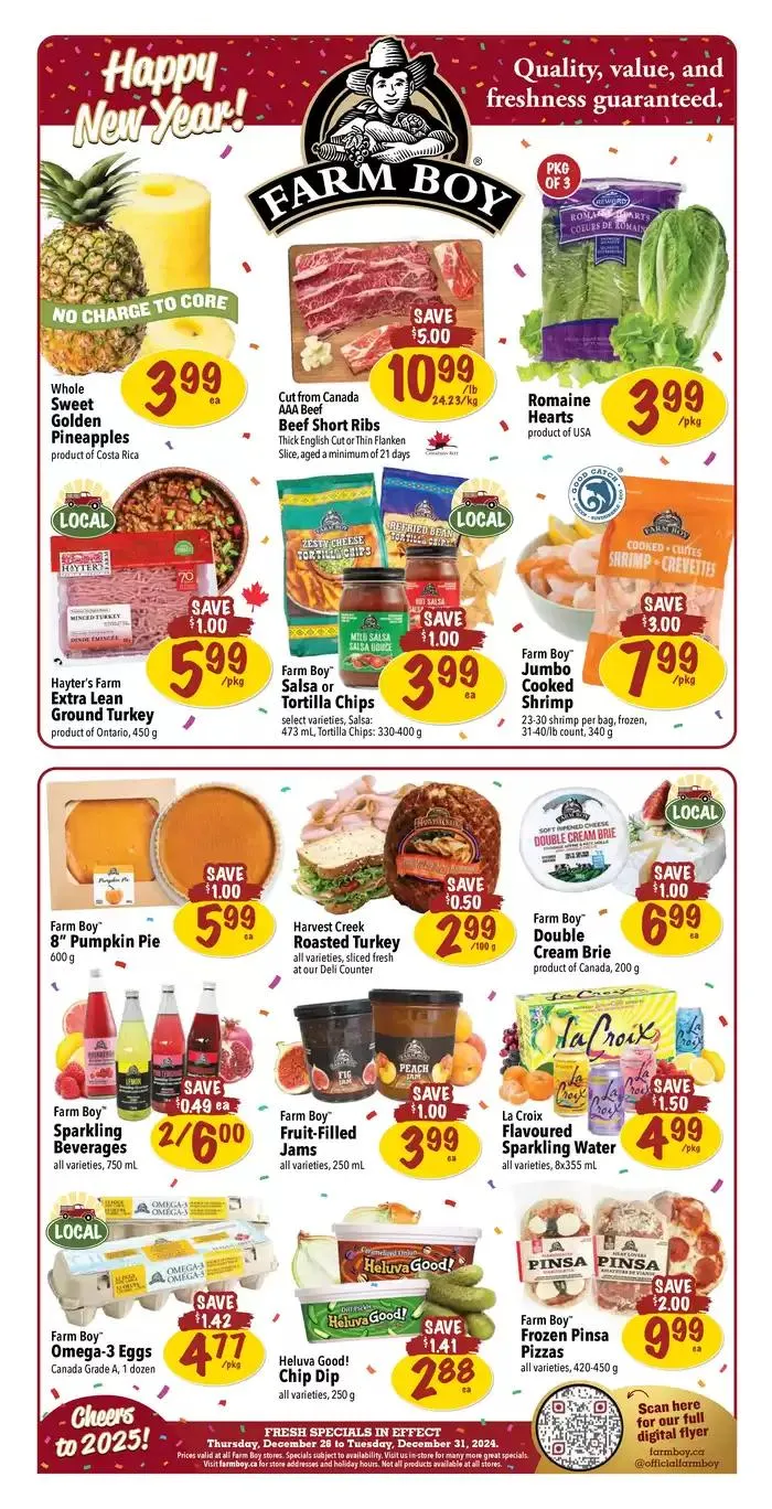 Farm Boy weekly flyer from January 2 to January 9 2025 - flyer page 1