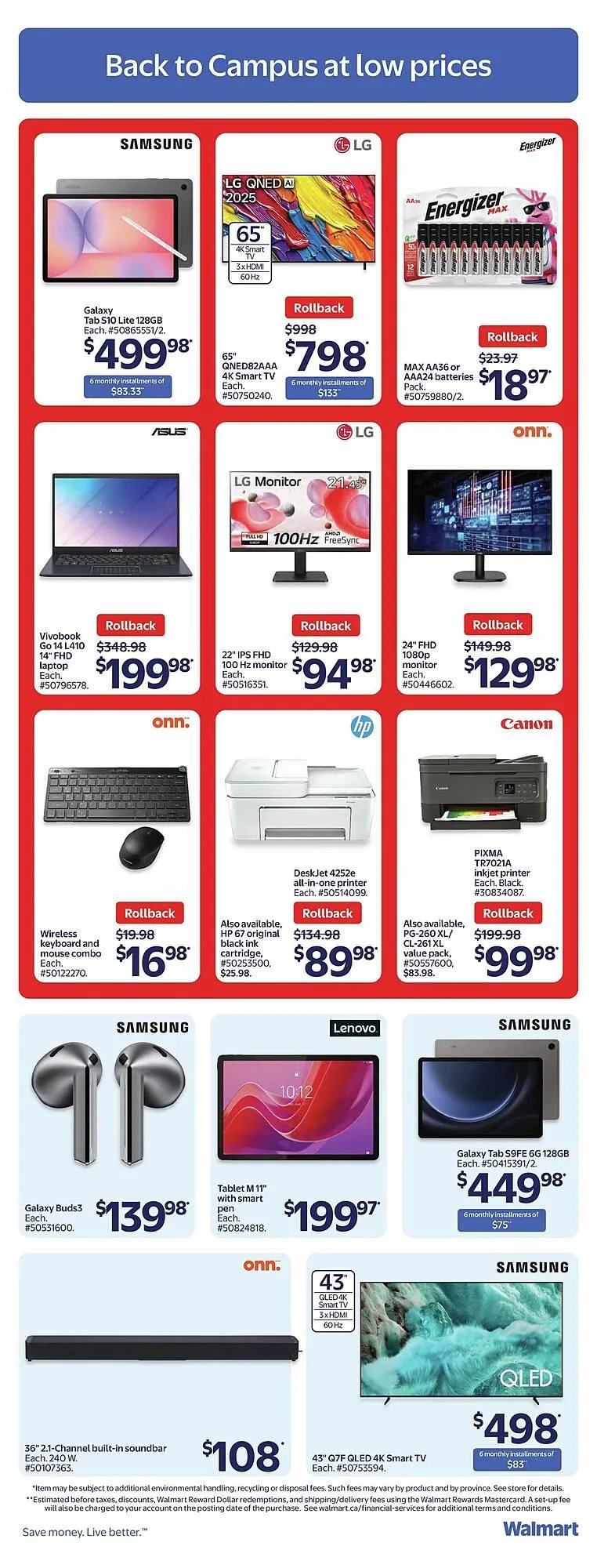 Walmart flyer from September 12 to September 19 2025 - flyer page 20